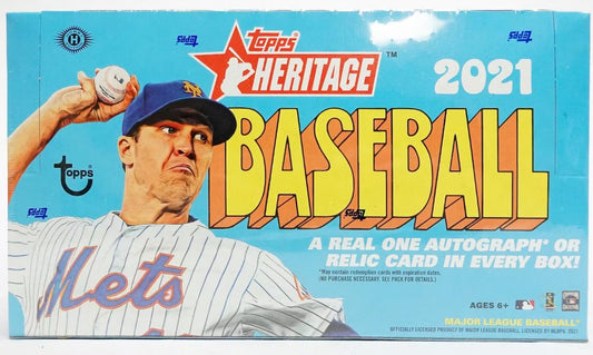 2021 Topps Heritage Baseball Factory Sealed Hobby Box