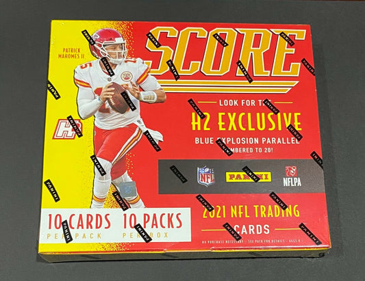 2021 Panini Score Football H2 Hobby Hybrid Box