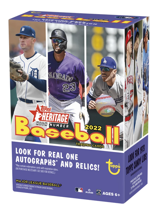 2022 Topps Heritage High Number Baseball Factory Sealed MLB Blaster Box