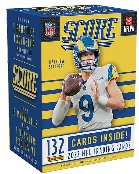 2022 Panini Score Football 6-Pack Blaster Box (Gold Parallels)