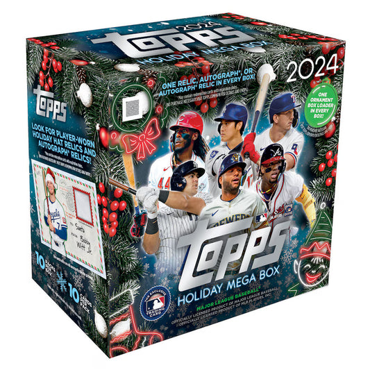 2024 Topps Holiday Baseball Factory Sealed Mega Box