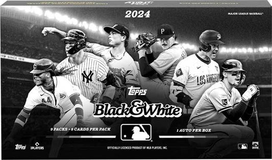 2024 Topps Black & White Baseball Hobby Box Factory Sealed