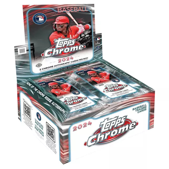 (1) Individual 2024 Topps Chrome Baseball Hobby Jumbo Pack