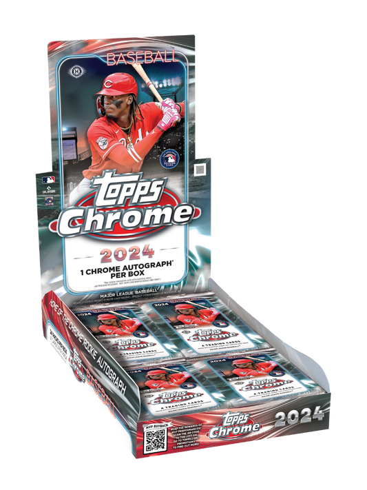 2024 Topps Chrome Baseball Factory Sealed Hobby Box