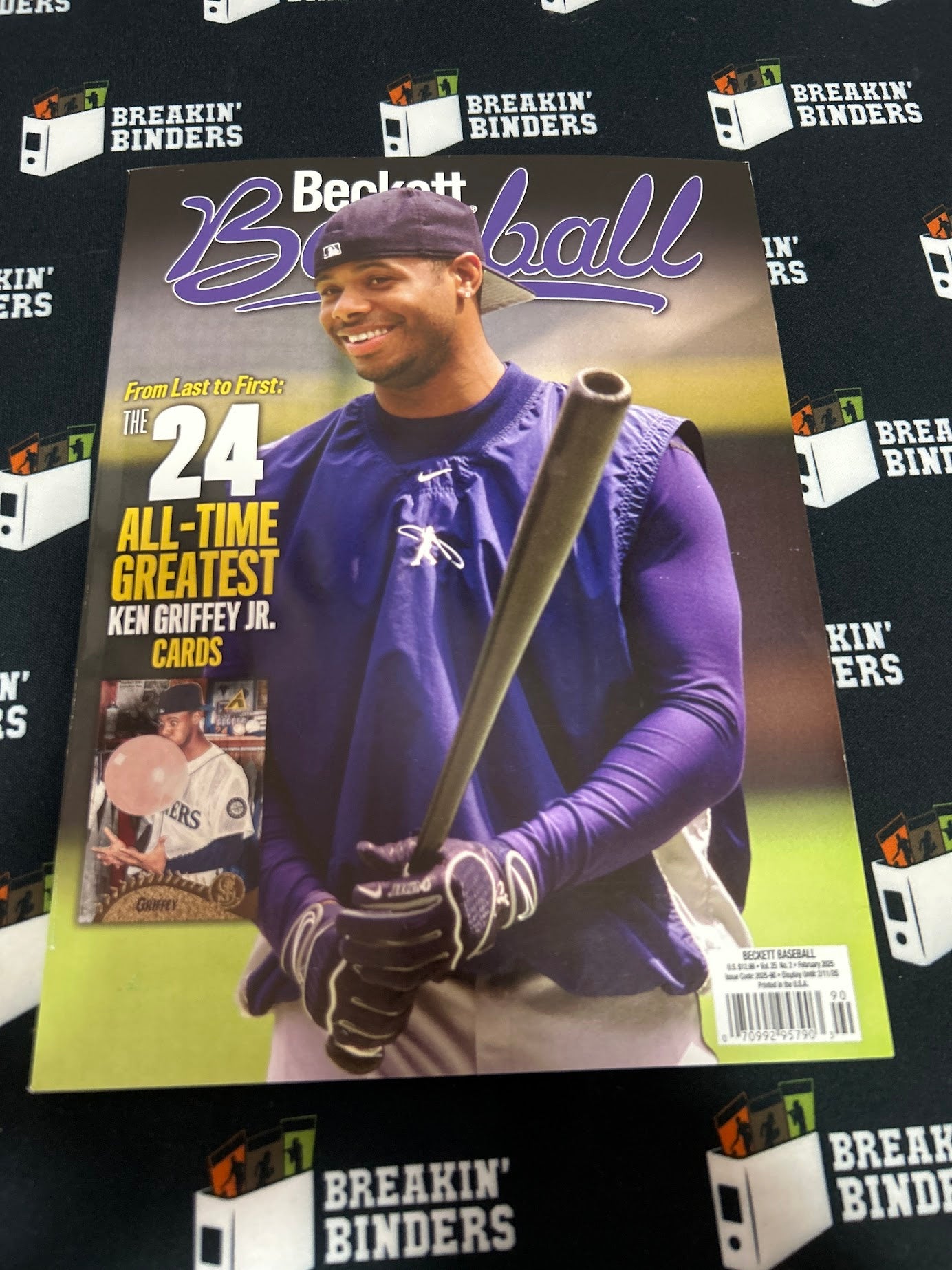 Beckett Baseball February 2025 Ken Griffey Jr. Cover