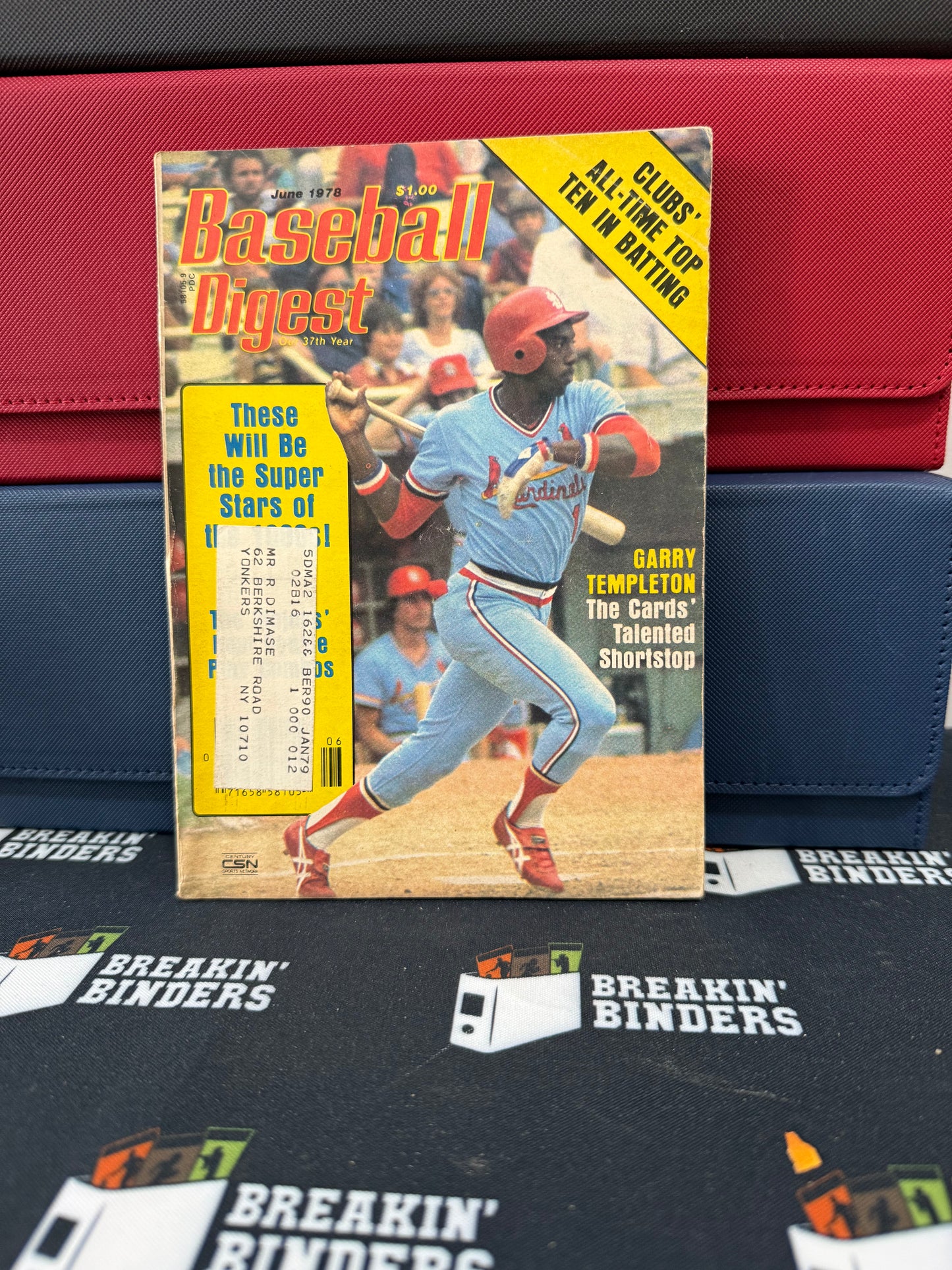 Baseball Digest June 1978 Issue Garry Templeton Cover (w/address label)