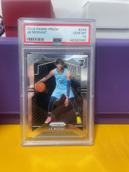 2019 Panini Prizm Ja Morant #249 PSA 10 Rookie