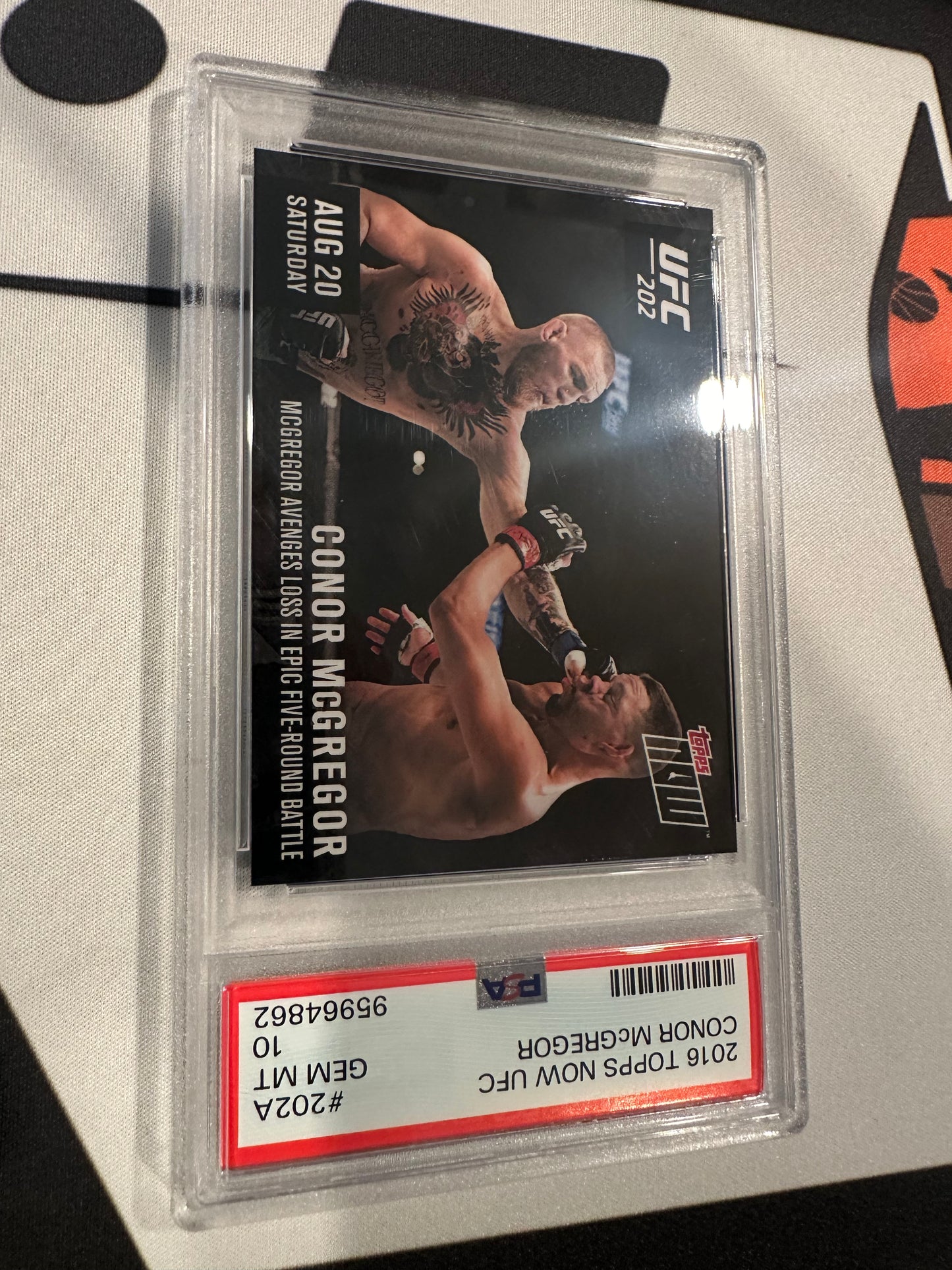 2016 Topps Now UFC Conor McGregor #202A PSA 10 GEM MT