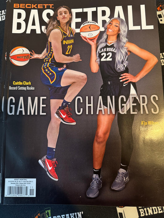 Beckett Basketball November 2024 Caitlin Clark Cover