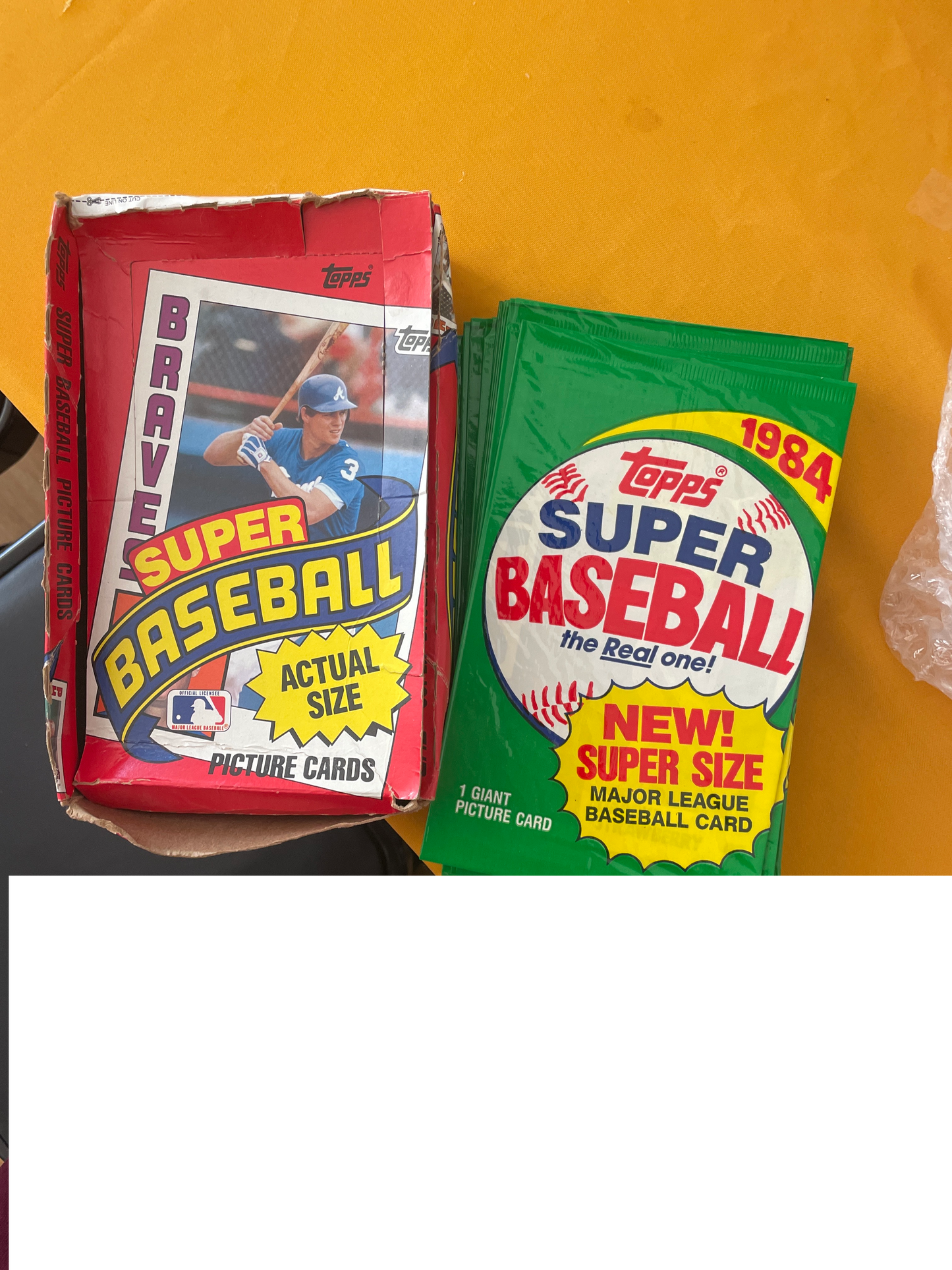 1984 Topps Super Size Baseball Sealed Individual Pack