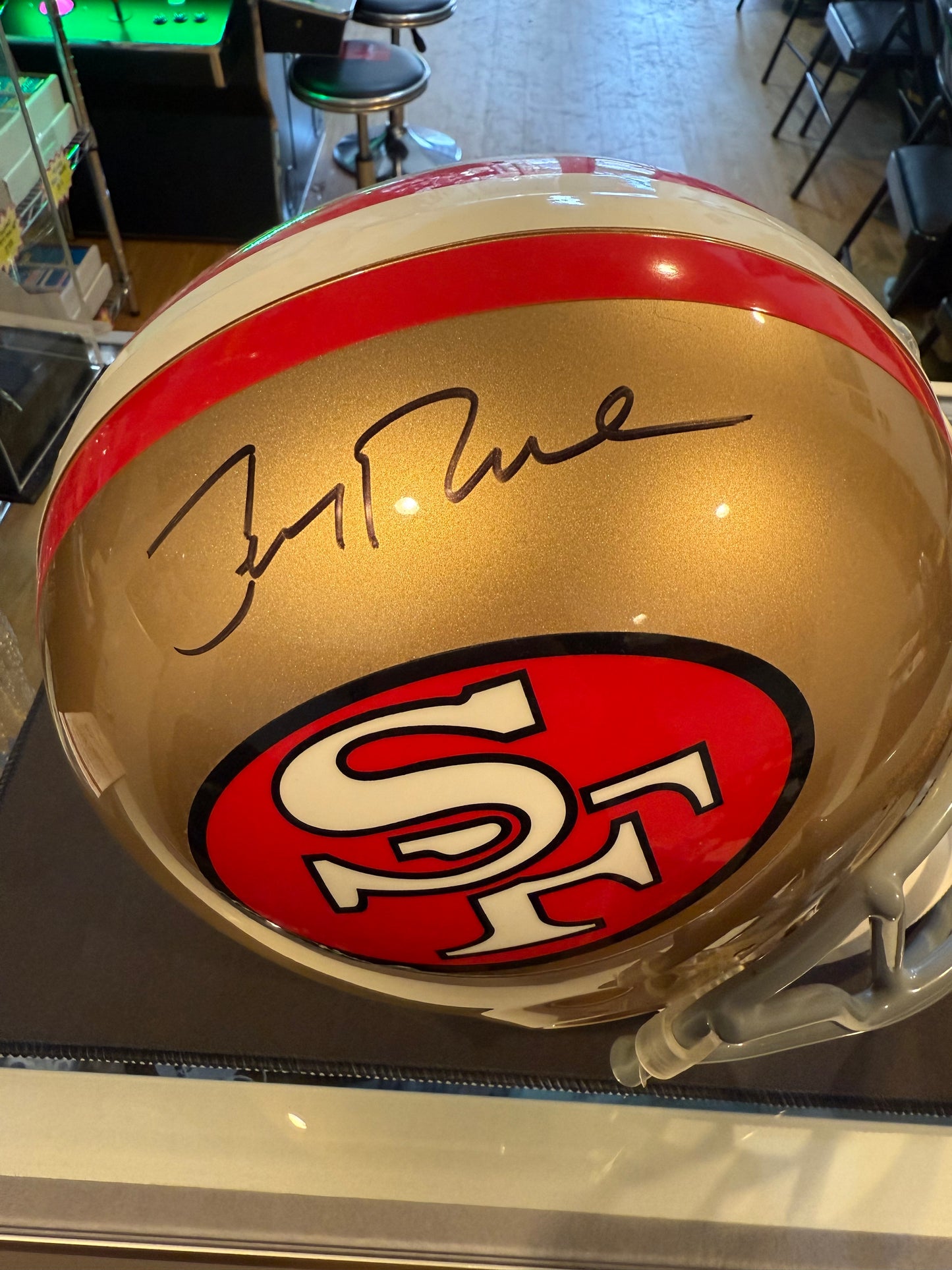 Jerry Rice San Francisco 49ers Autographed Helmet JSA Authenticated