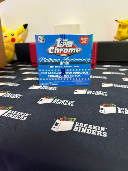 2021 Topps Chrome Platinum Anniversary Baseball Mega Box