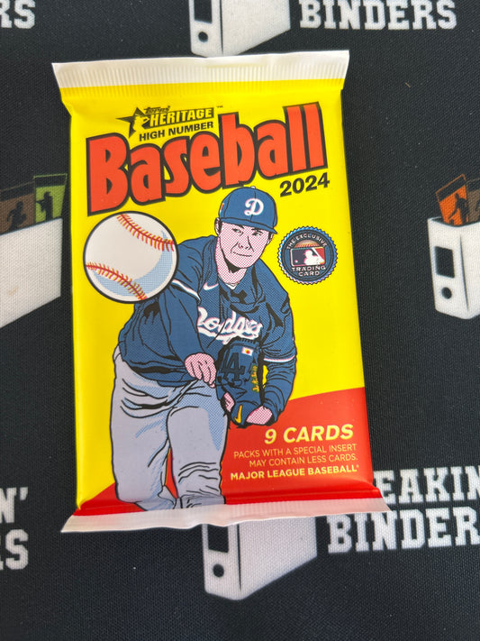 2024 Topps Heritage High Number Baseball Blaster *Individual Pack*