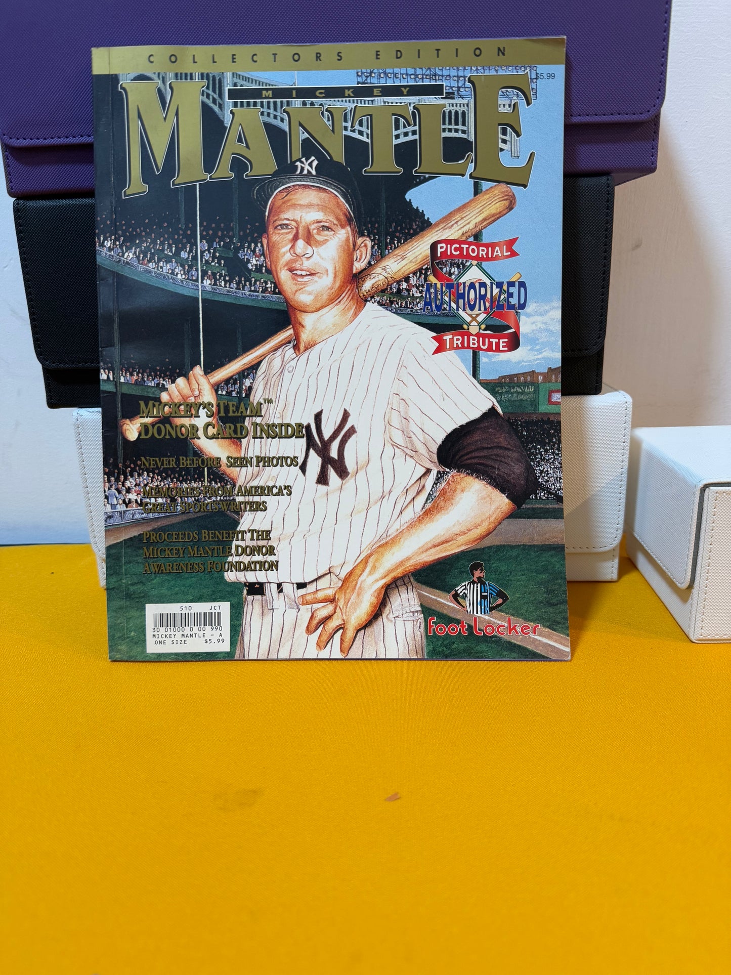 Mickey Mantle Collectors Edition Pictorial Magazine from Foot Locker 1994