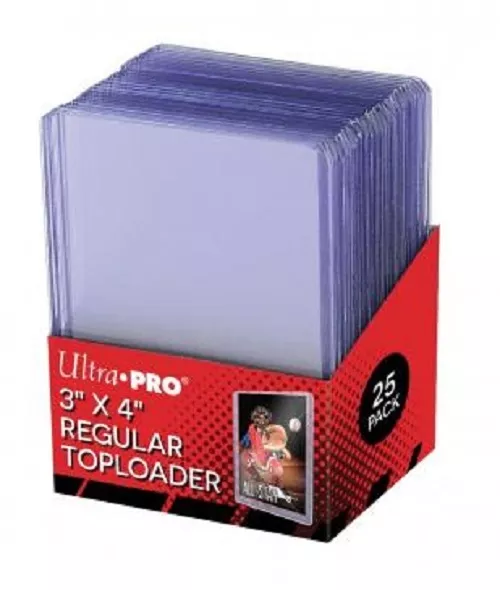 Ultra Pro 3" x 4" Clear Regular Toploader 25ct Top Loaders for Cards