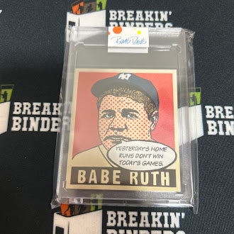 Brad Davis Art: Babe Ruth 1948 Card Art 5/25