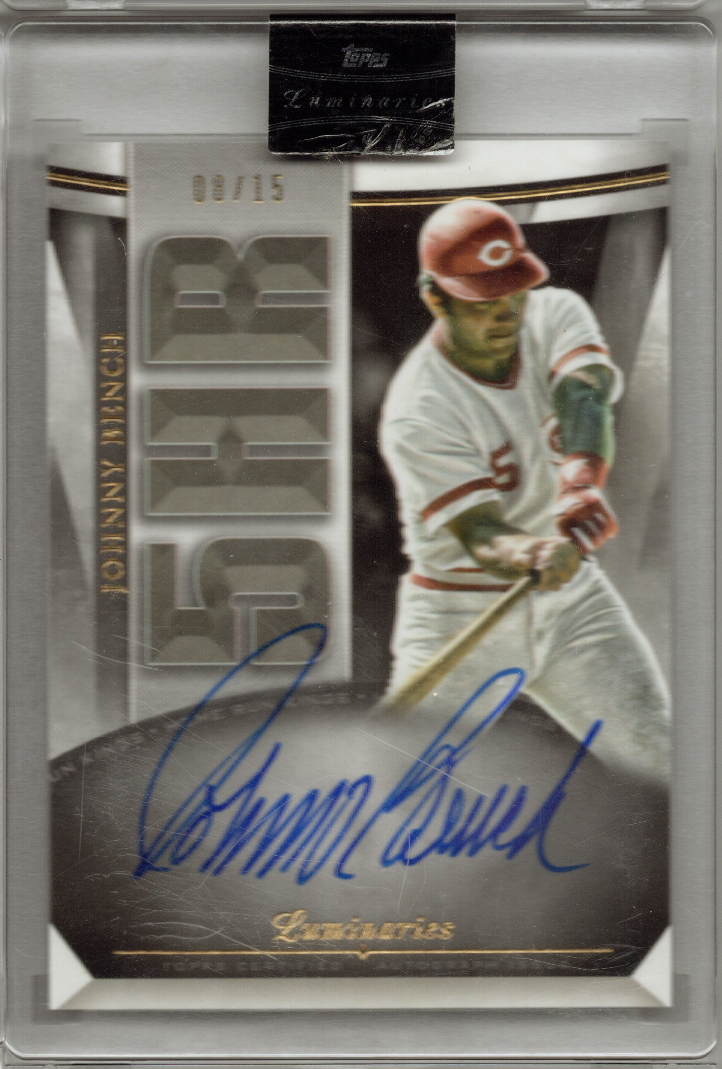 2021 Topps Luminaries Johnny Bench Auto 8/15 #HRK-JB