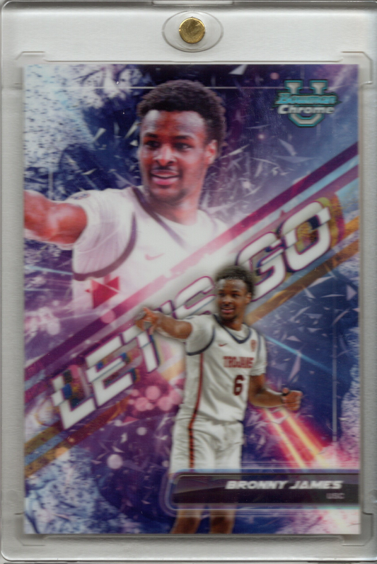 2023-24 Bowman Chrome U Bronny James "Let's Go"  #LG-1