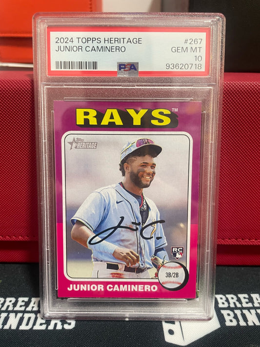 2024 Topps Heritage Junior Caminero #267 PSA 10 GEM MT PSA #93620718