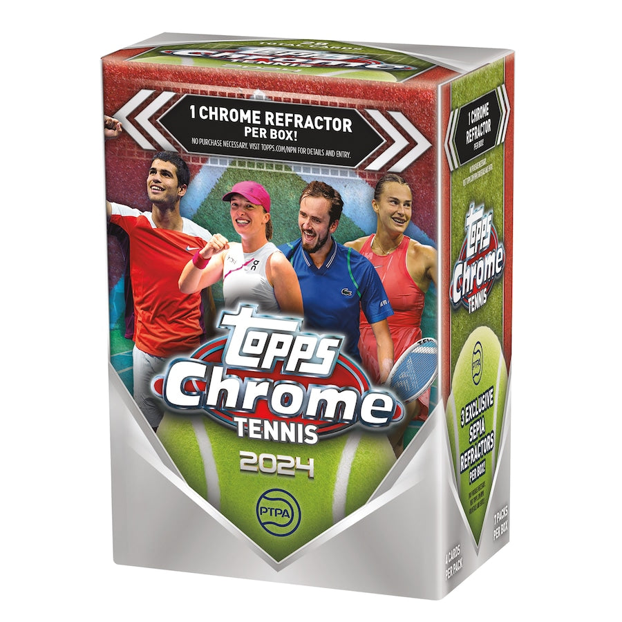 2024 Topps Chrome Tennis Factory Sealed Value Box