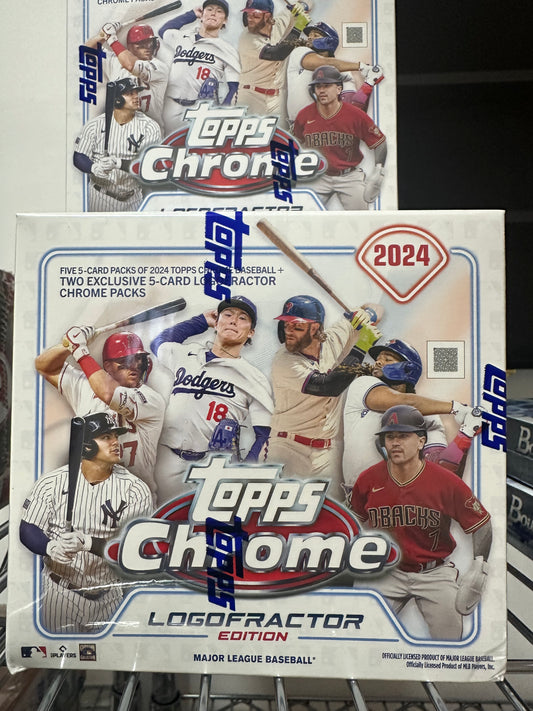 2024 MLB Topps Chrome Logofractor Edition Sealed Hobby Box