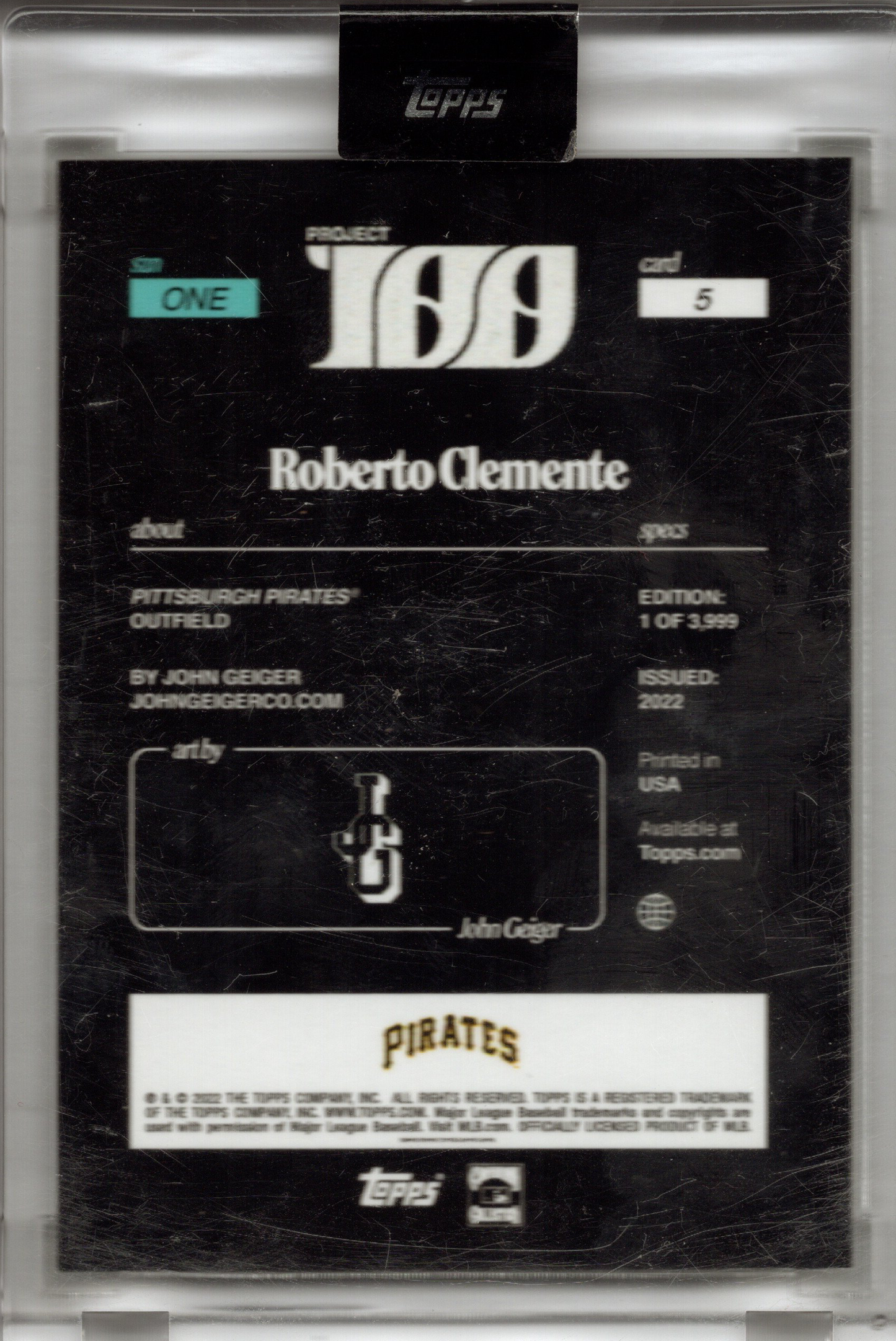 2022 Topps Project 100 #5 Roberto Clemente