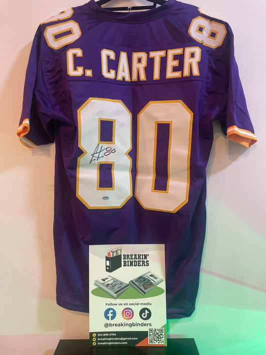 Cris Carter Autographed Jersey Minnesota Vikings