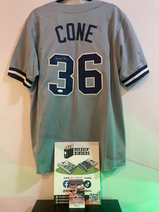 David Cone Autographed Jersey New York Yankees