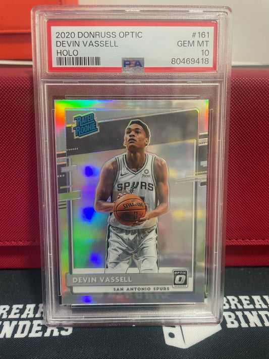 2020 Donruss Optic Devin Vassell Holo #161 PSA 10 GEM MT