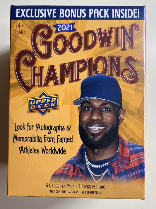 2021 Goodwin Champions Blaster Box Brand New Factory Sealed Lebron James On Box