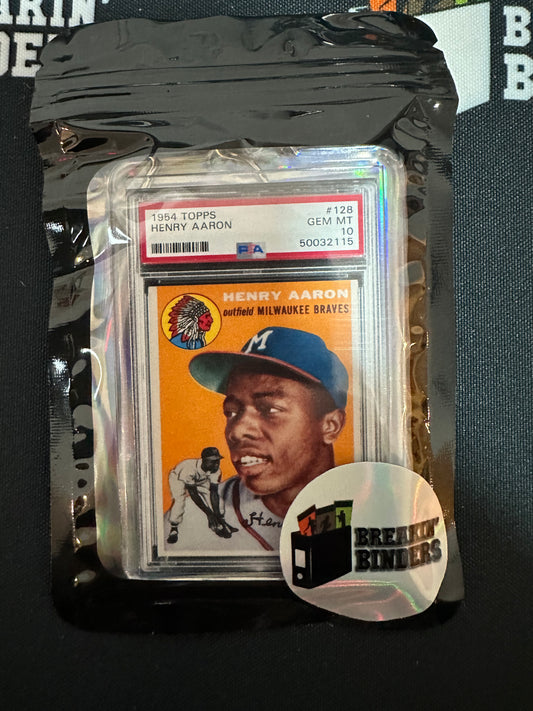 1954 Topps Henry Aaron PSA 10 GEM MT Breakin' Binders Keychain