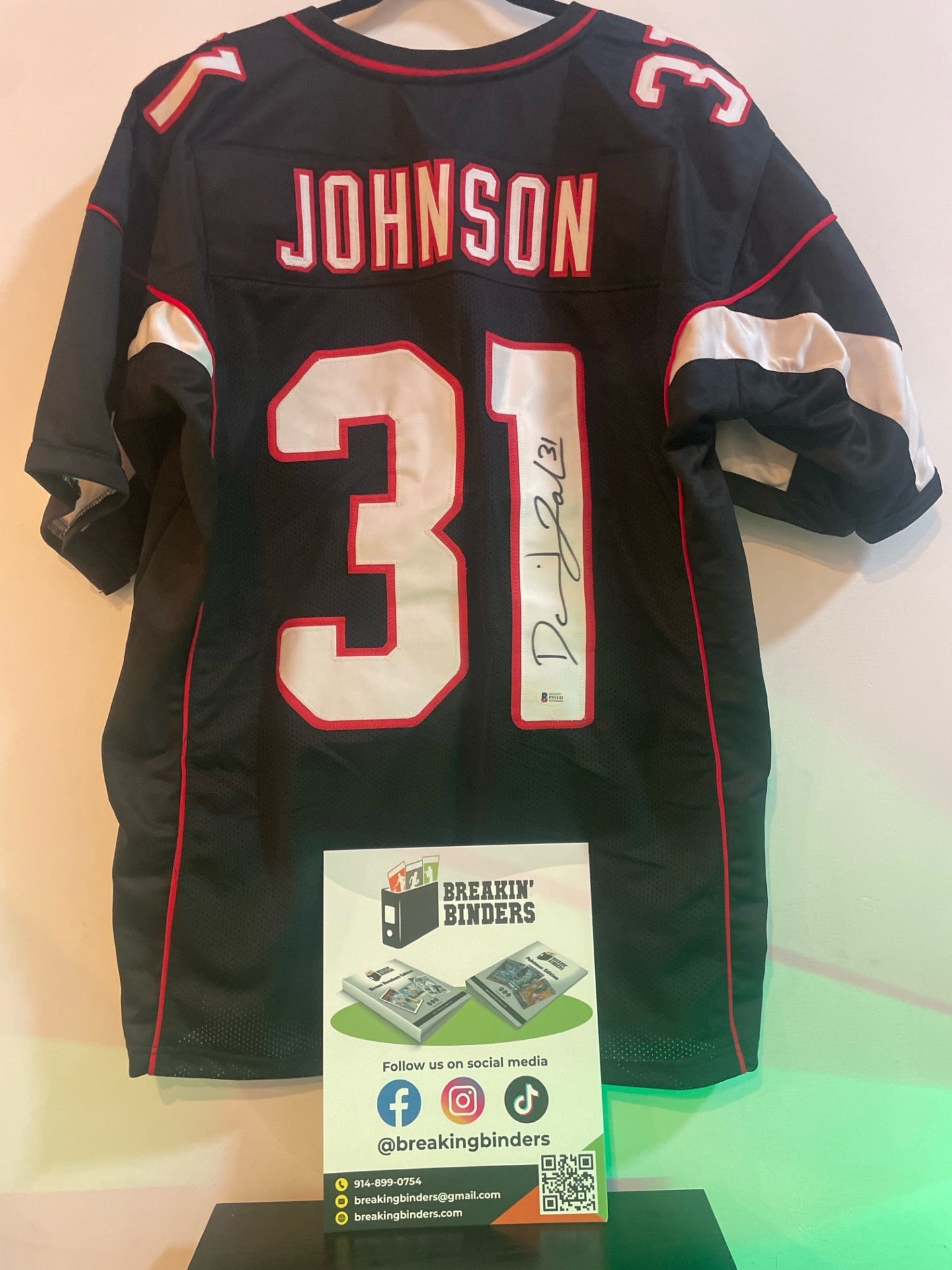 David Johnson Autographed Jersey