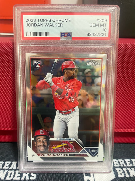 2023 Topps Chrome Jordan Walker #209 PSA 10 GEM MT