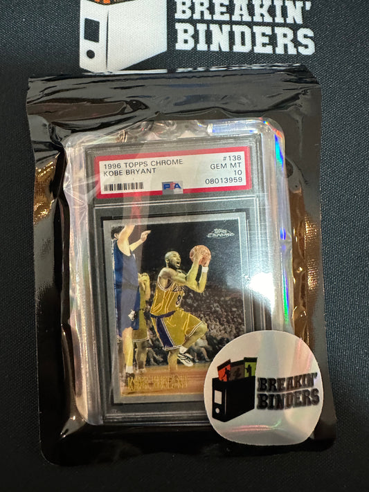 1996 Topps Chrome Kobe Bryant PSA 10 GEM MT Breakin' Binders Keychain