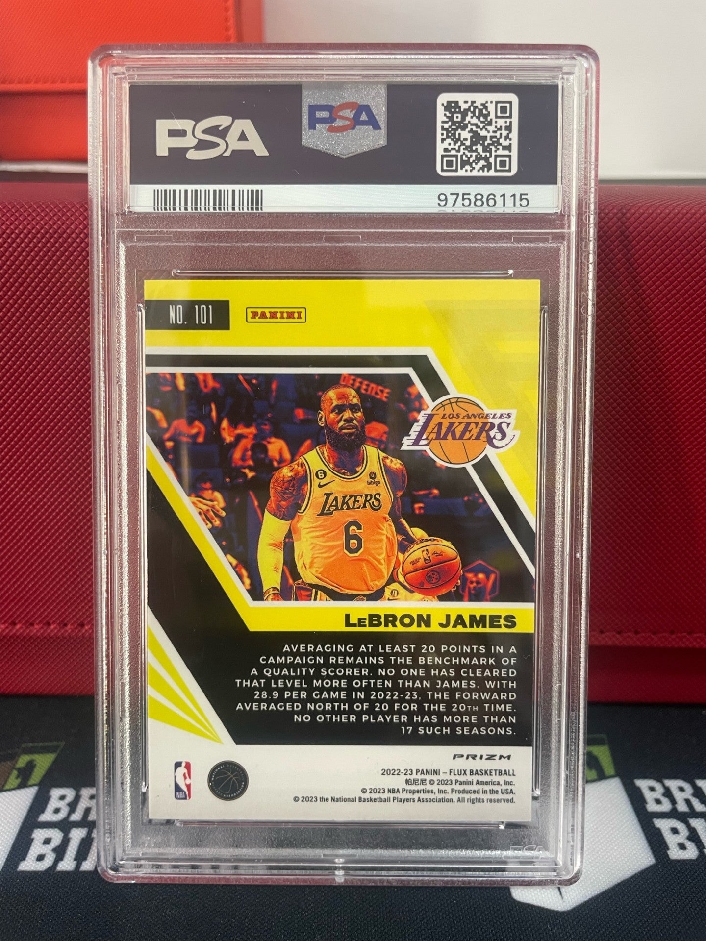 2022 Panini Flux LeBron James Silver Mojo GEM MT PSA 10