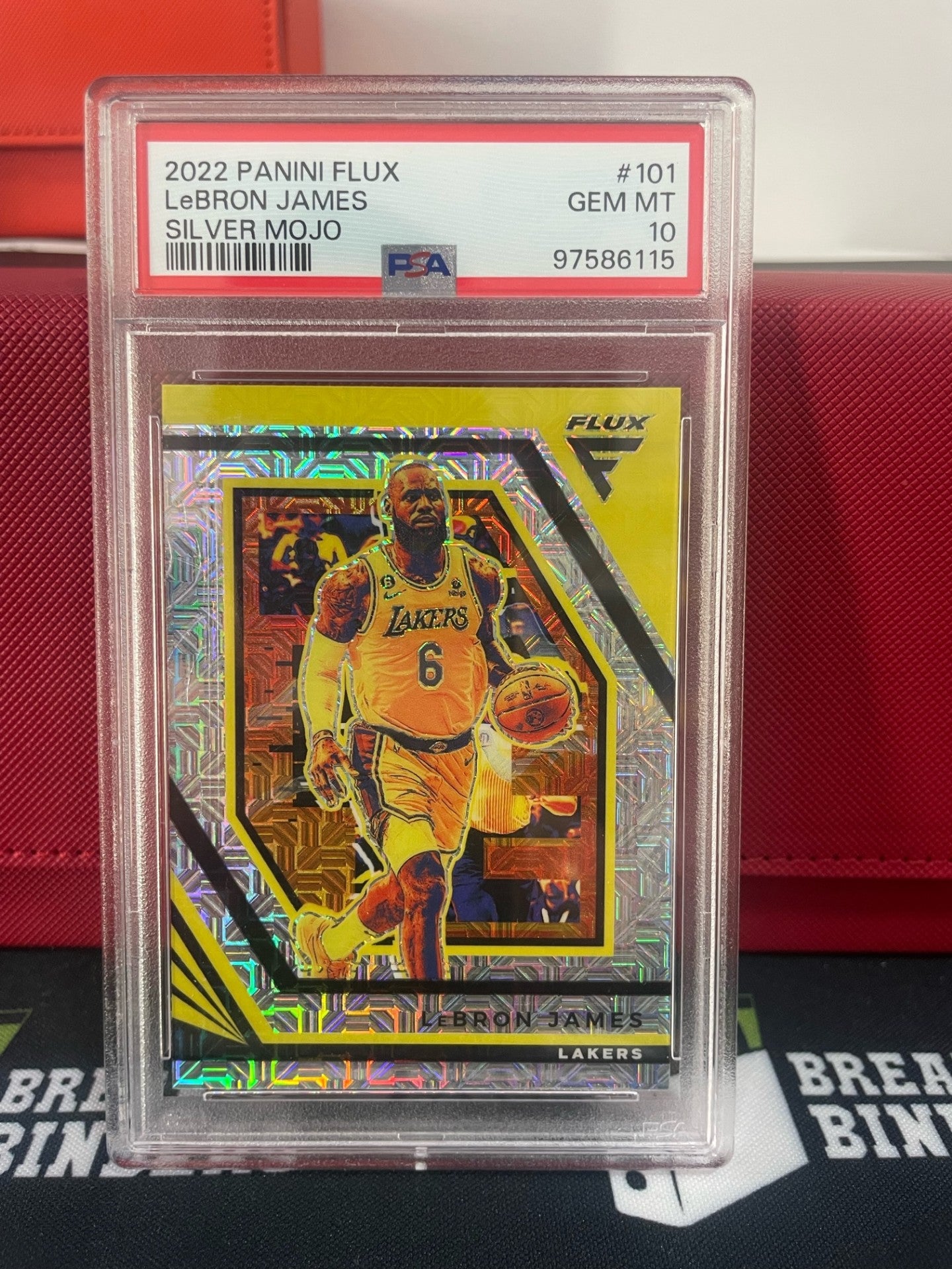 2022 Panini Flux LeBron James Silver Mojo GEM MT PSA 10
