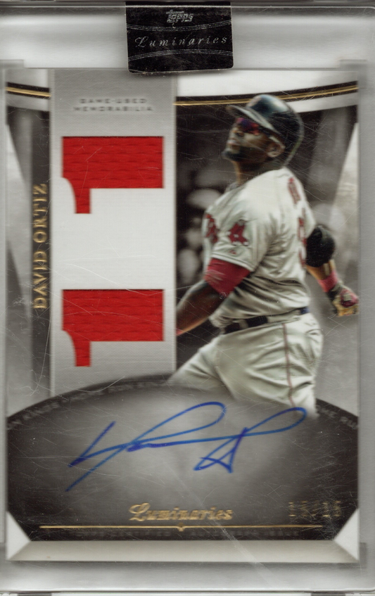 2021 Topps Luminaries David Ortiz Home Run Kings Auto Relic #HRKAR-DO