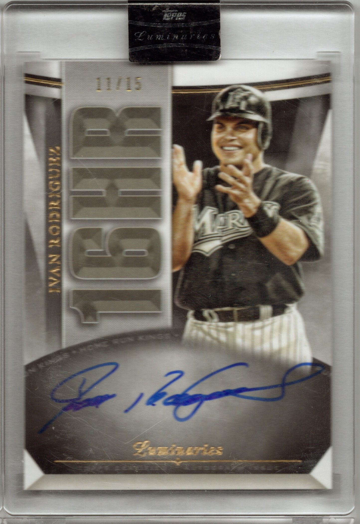 2021 Topps Luminaries Ivan Rodriguez Auto 11/15  #HRK-IRO