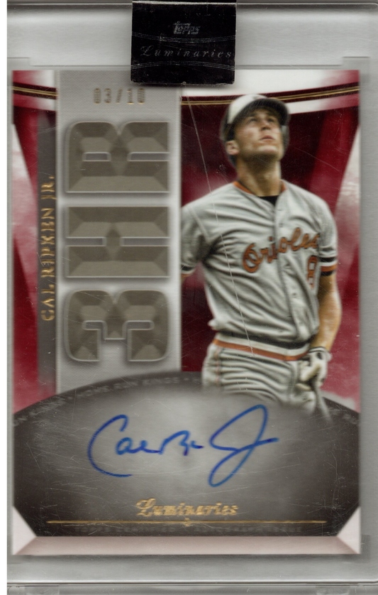 2021 Topps Luminaries Cal Ripken Jr. Auto 3/10 #HRK-CR