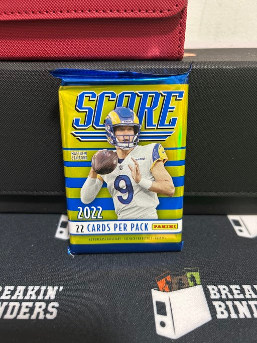 2022 Panini Score NFL Football Blaster Individual Pack