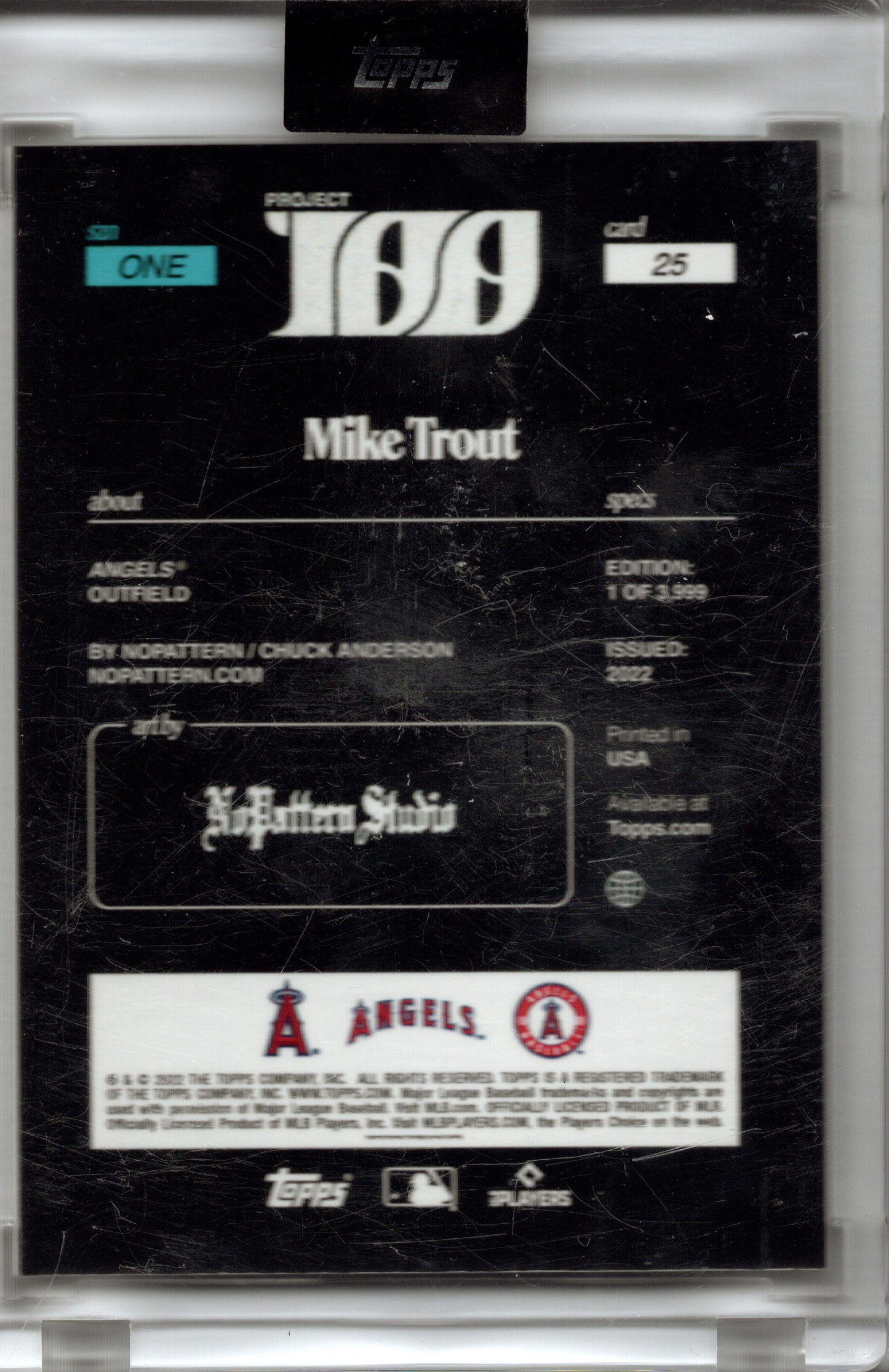 2022 Topps Project 100 #25 Mike Trout