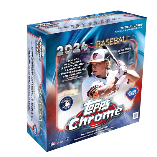 2024 Topps Chrome Baseball Update Series Factory Sealed Mega Box