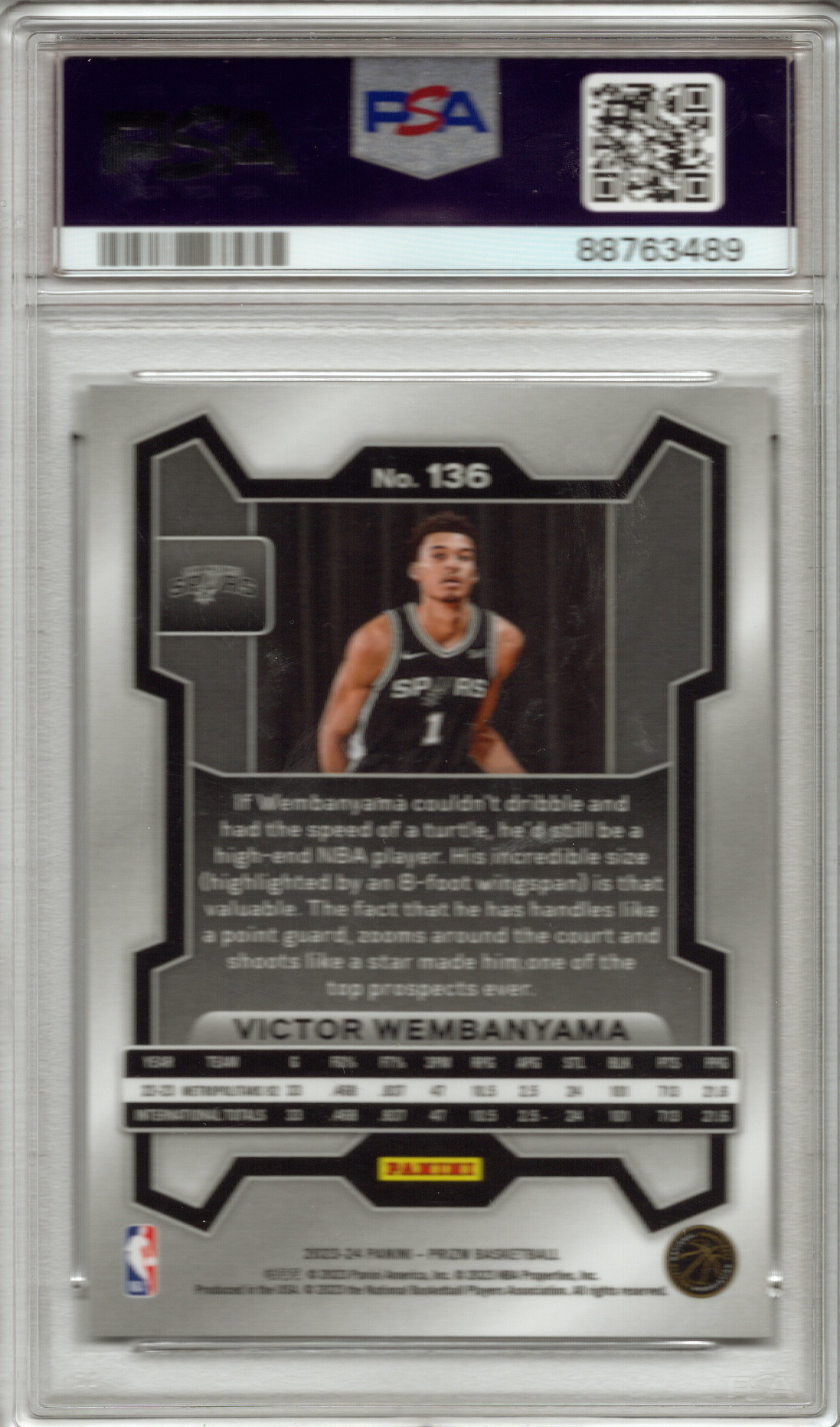 2023 Panini Prizm Victor Wembanyama #136 PSA 10 GEM MINT