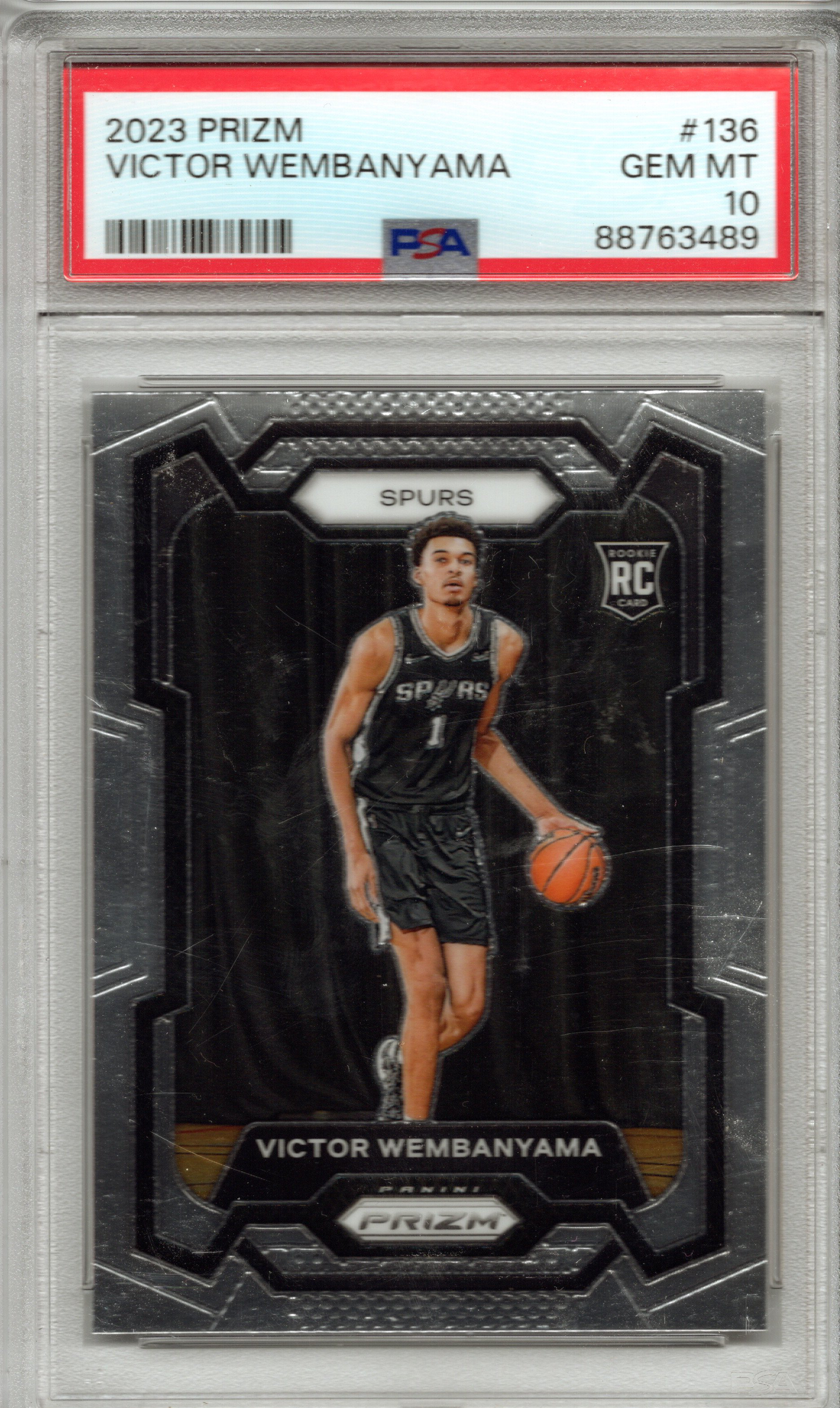 2023 Panini Prizm Victor Wembanyama #136 PSA 10 GEM MINT