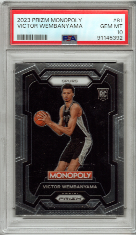 2023 Panini Prizm Monopoly Victor Wembanyama #81 PSA 10 GEM MINT